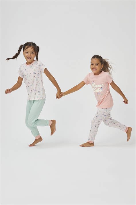 Multi Color Fetite Babe Miamı Set Pijama Fetițe PNKKXBSS20IYMIX7 8 Penti Romania