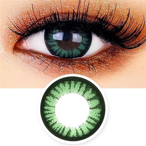 Juicy Cara Green Colored Contacts For Astigmatism Olive Green Toric