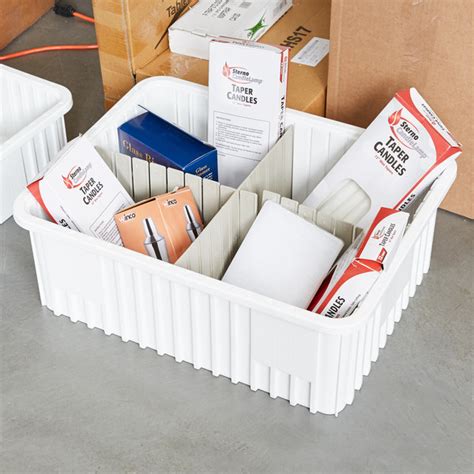 Long Metro Mdl93080n Gray Tote Box Divider 20 18 X 7 12