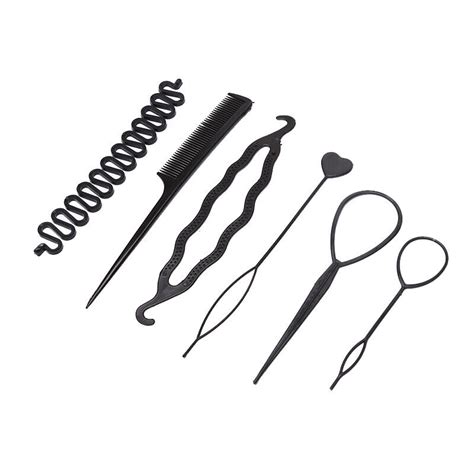 Pcs Set Hairstyle Braiding Tools Pull Through Hair Needle Dispenser