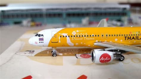 Unboxing Airplane Model Thai Air Asia Registration Hs Abx F Poon