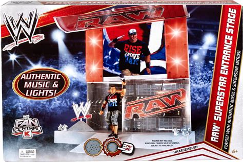 WWE Wrestling RAW Entrance Stage Exclusive Superstar Ring Mattel Toys ...