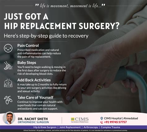 Recovery from hip replacement surgery - Dr. Rachit Sheth