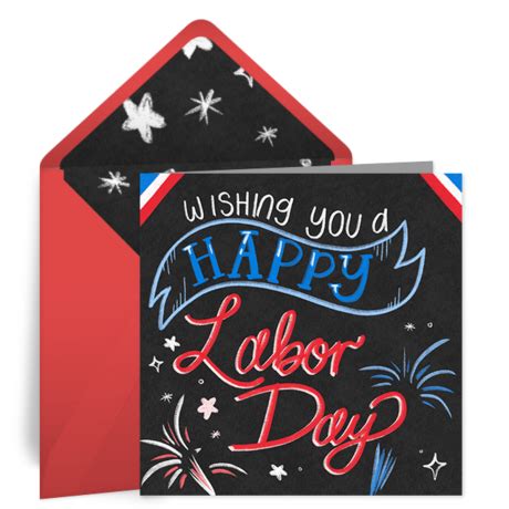 Labor Day Chalkboard | Labor Day Cards, Free eCards | Punchbowl