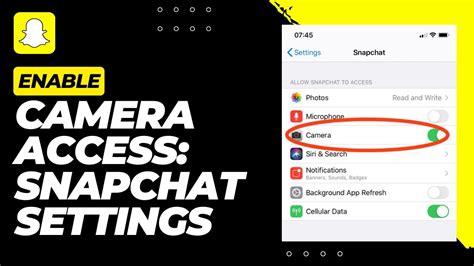 How To Allow Camera Access On Snapchat In Settings 2023 YouTube