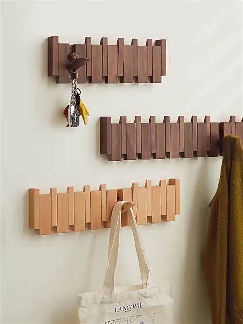 Natural Wood Wall-Mounted Hanger – Whispering Wood Decor