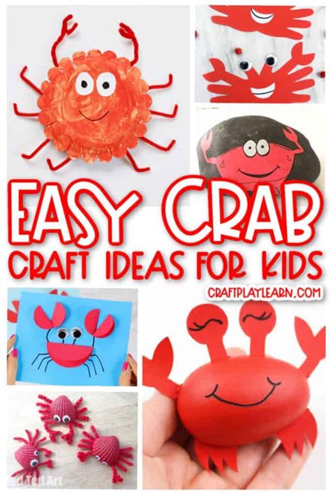 Easy Crab Craft Ideas For Kids Craft Play Learn