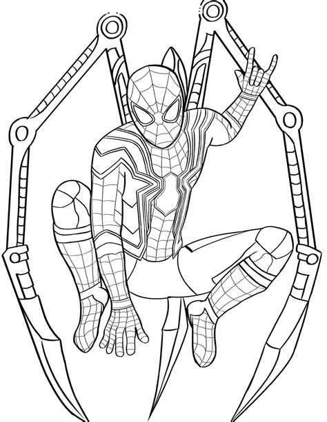 Free Spiderman Coloring Pages Printable