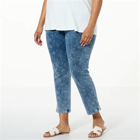 C Wonder By Christian Siriano Pull On Acid Wash Pant Hsn