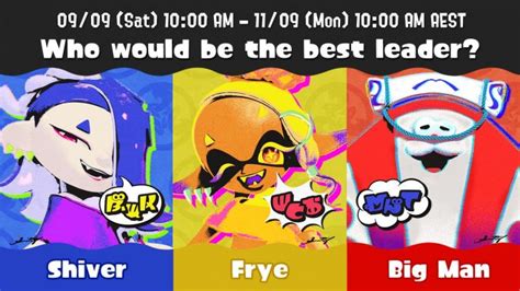 Splatoon 3 announces a leader-themed Splatfest - The Hiu