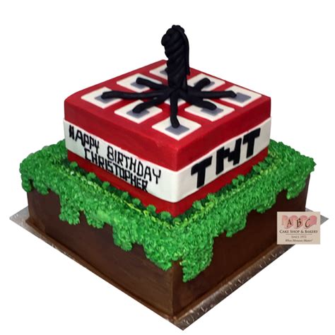 Minecraft TNT Cake Ideas