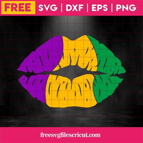 Lips Mardi Gras Svg Free Free Svg Files For Cricut