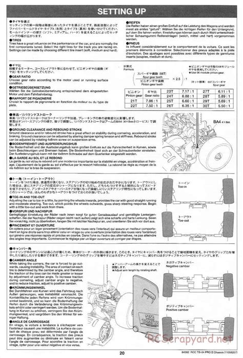 Tamiya Manual Tb Pro Ii Chassis Rcscrapyard Radio