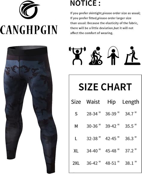 Buy Canghpgin Mens Compression Pants Sports Tights For Men Gym Running