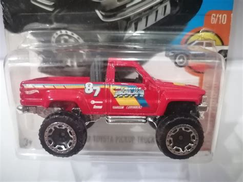 Hot Wheels 2017 HW Hot Trucks 1987 Toyota Pickup Truck Red Hobbies Toys Toys Games On