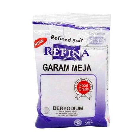 Jual Refina Garam Meja Konsumsi 250 Gr Di Seller Avistore Jaka