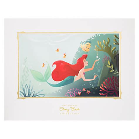 Disney Artist Print Storybook Collection Ariel and Flounder