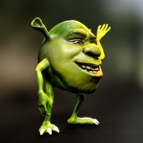 Stl File Shrek Wazowski Meme Statue 👾 ・3d Printable Model To Download・cults