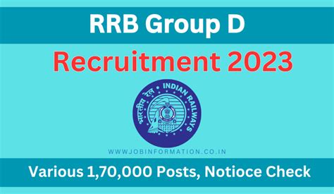 Rrb Group D Recruitment Notice Out Apply Online For Various Posts