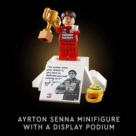 Lego Icons McLaren MP4 4 Ayrton Senna Minifigure Review Brickabrak