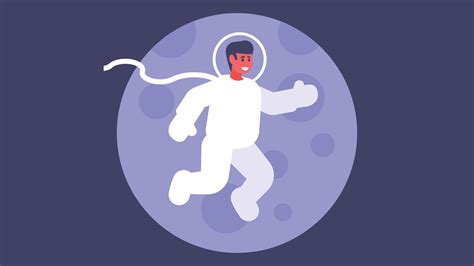 Astronaut Landed On Mars From Space Vector Illustration Vector