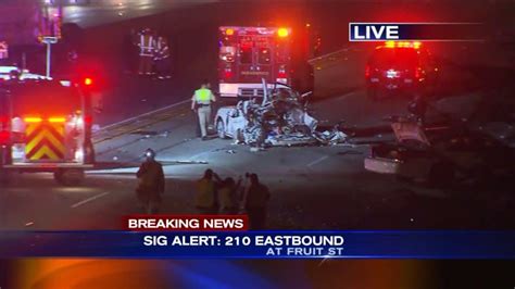 210 Freeway Partially Shut Down After Fatal Crash Involving Dump Truck Video