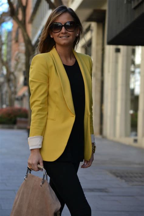 Yellow Mustard Blazer Yellow Blazer Yellow Blazer Outfit Work