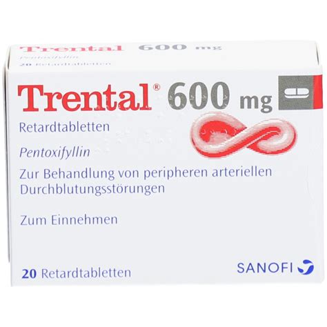 Trental® 600 mg 20 St mit dem E-Rezept kaufen - Shop Apotheke