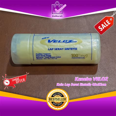 Jual Kanebo VELOZ Kain Lap Serat Sintetis 43x32cm Tebal Daya Serap