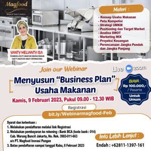 Webinar Manajemen Produksi Usaha Makanan Magfood