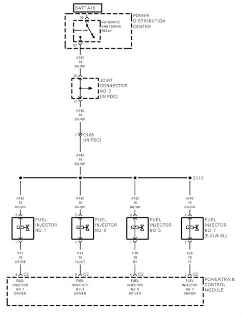 Fuel Injector Wiring Harness Diagram