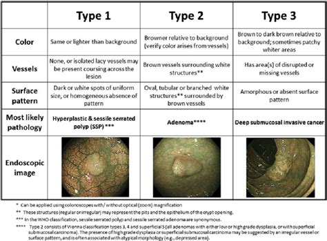 Narrow Band Imaging NBI International Colorectal Endoscopic NICE