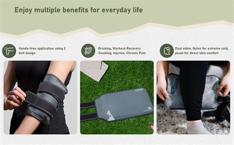 Amazon Sherpa Therapy Medium Gel Ice Packs For Injuries Reusable Wrap With Straps Hot And