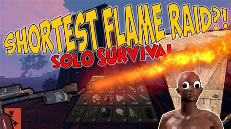 Shortest Flame Raid Ever Rust Solo Survival Gameplay Season 4