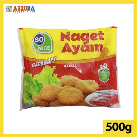 Jual So Nice Naget Ayam Sedap Chicken Nugget 500g Shopee Indonesia