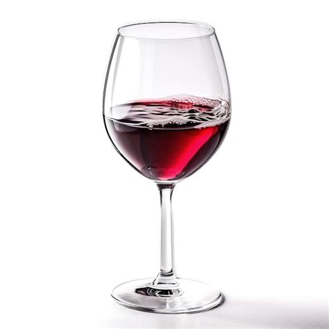 Premium Ai Image Glass Of Wine On White Background Generative Ai