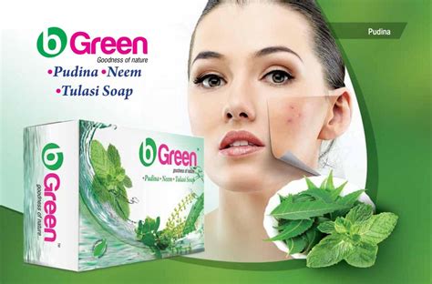 Bgreen Solid Neem Tulsi Pudina Soap For Bathing Box At Rs Piece In