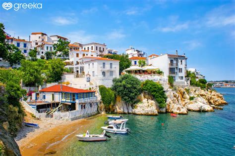 Skiathos Plakes Beach Photos Map Greeka