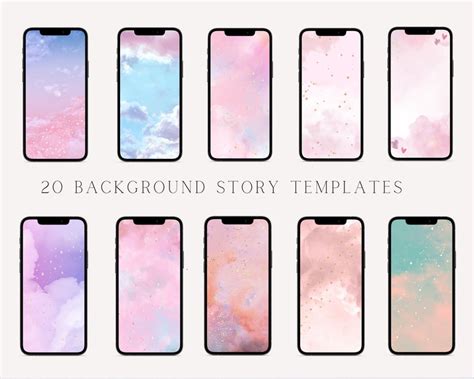 20 Romantic Instagram Story Backgrounds Aesthetic Background Etsy