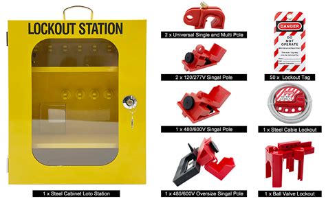 Safby Lockout Tagout Station Kit Board Locks 80pcslock Out