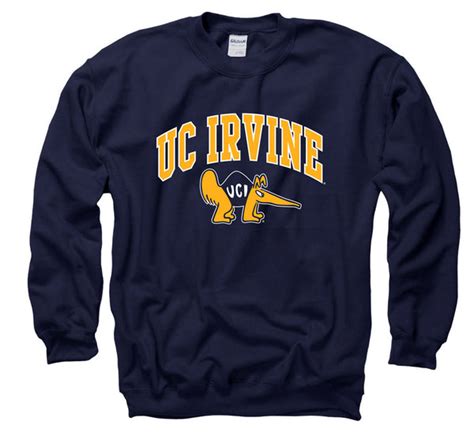 Uc Irvine Anteaters Mens Sweatshirt Navy Shop College Wear