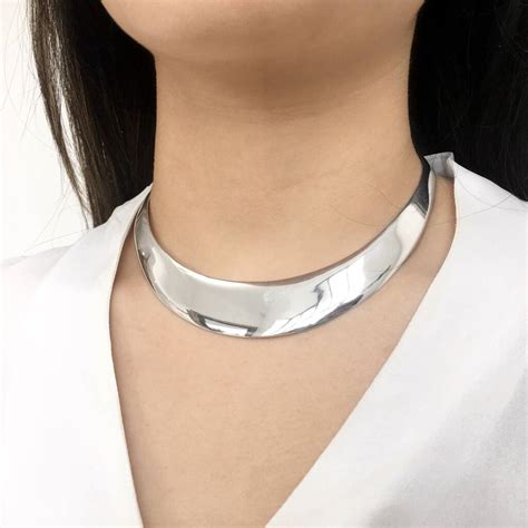 Personalized Silver Choker Necklace Birthday Gift By Mon Bijoux Jewellery