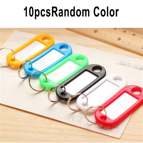 Gerich Key Plate Key Id Label Tags Split Ring Keyring Keychain Key Fob