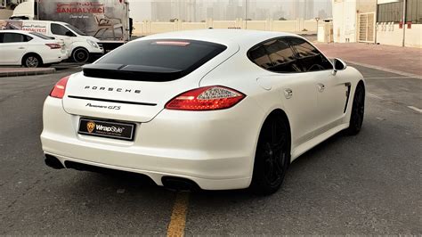 Porsche Panamera - White Satin wrap | WrapStyle