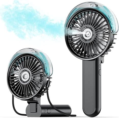 Amazon Sweetfull Portable Misting Fan Foldable Handheld