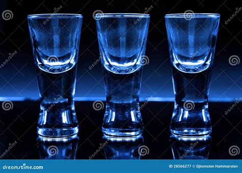 Three Shot Glasses Stock Image Image Of Alcohol Clean 28566277