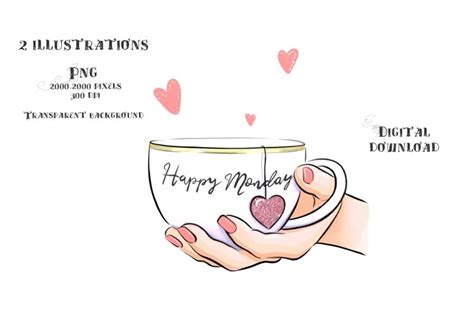 Morning clipart, Fashion Clipart Monday