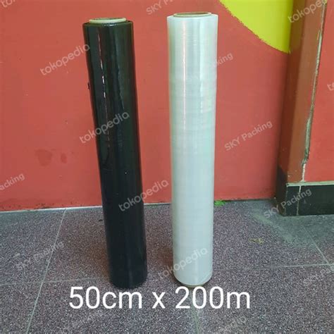 Jual Plastik Wraping Stretch Film 50cm X 200m Wrapping Bening