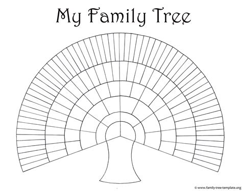 Blank Family Trees Templates And Free Genealogy Graphics - Free ...