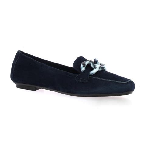 Mocassins Reqins Cuir Velours Marine Hanissa Peau